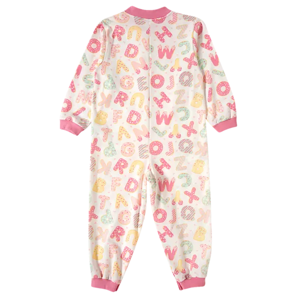 Pijama Macacão Abc Moletinho Kids Tip Top