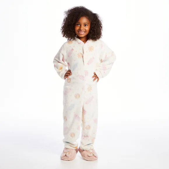Pijama Macacão Kids Nuvem Fleece Brilha No Escuro Tip Top