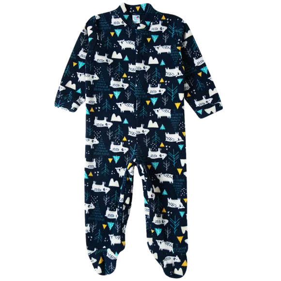 Pijama Macacão Urso Soft Estampado Kids Tip Top