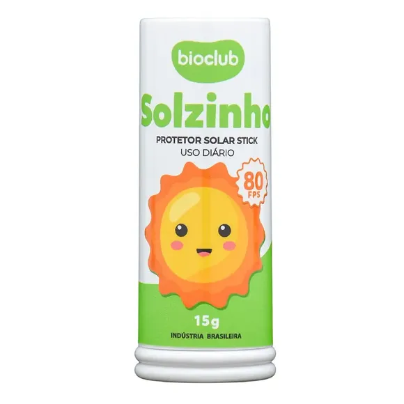 Protetor Solar Solzinho Stick Fps 80 15g Bioclub