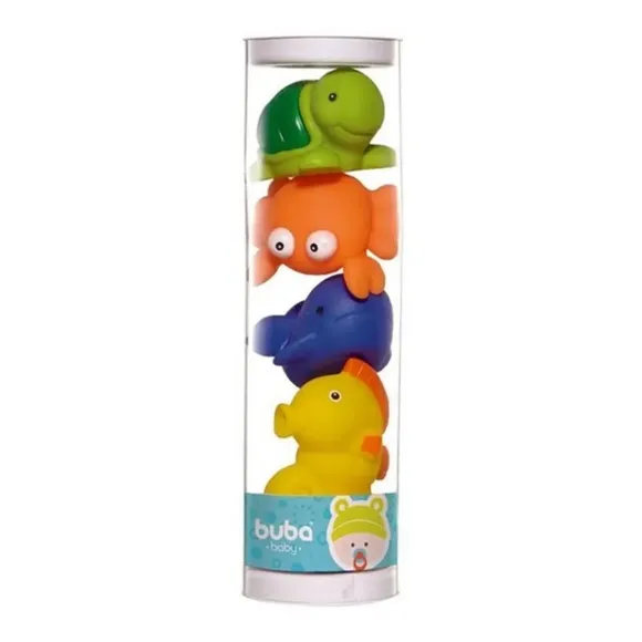 Brinquedo De Banho 4 Peças Fundo Do Mar Buba