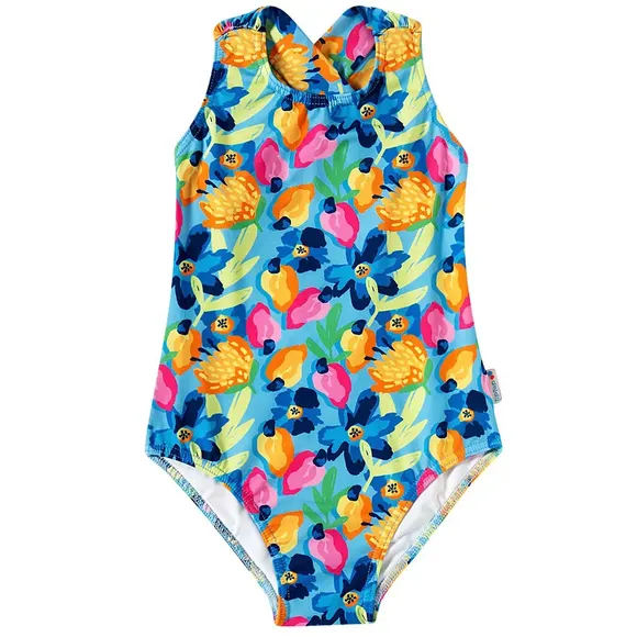 Maiô Juvenil Summer Caju Elastano Proteção Uv 50+ Tip Top