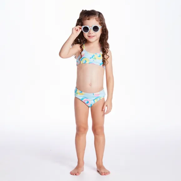Biquíni Praia Juvenil Pool Time Elastano Proteção Uv 50+ Tip Top