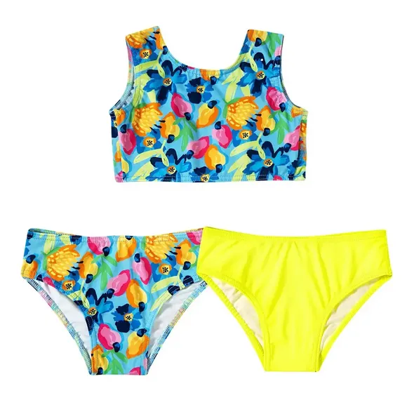 Kit Praia 3 Peças Juvenil Summer Caju Lycra Proteção Uv 50+ Tip Top