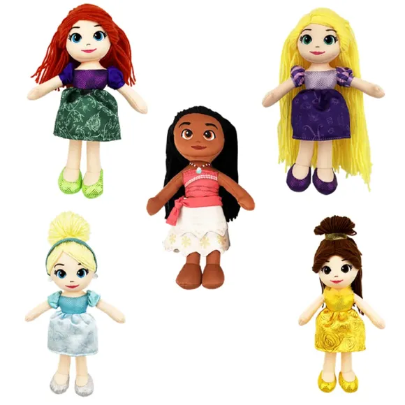Boneca De Pano 25cm Personagens Princesas Sortidas Disney