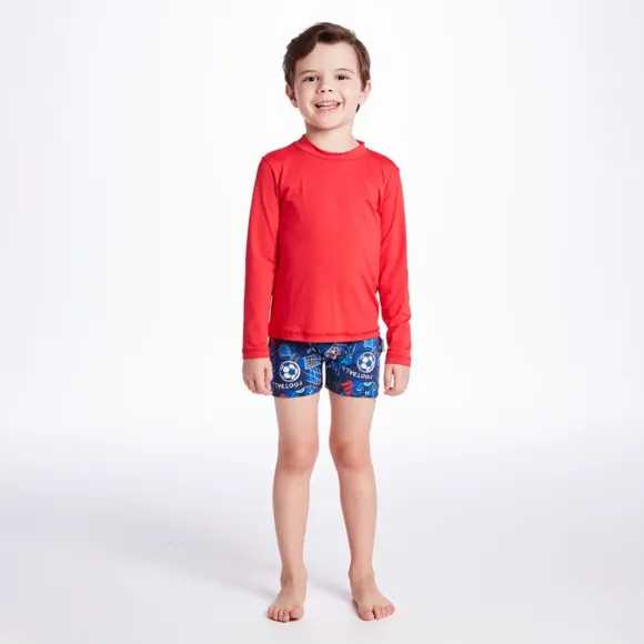 Camiseta Praia Manga Longa Juvenil Lycra Proteção Uv 50+ Tip Top