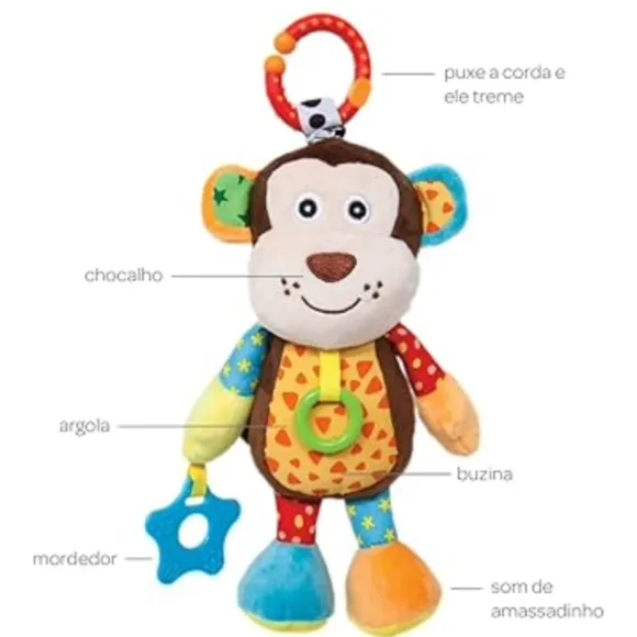 Mobile De Atividades Macaquinho Treme Trem Buba