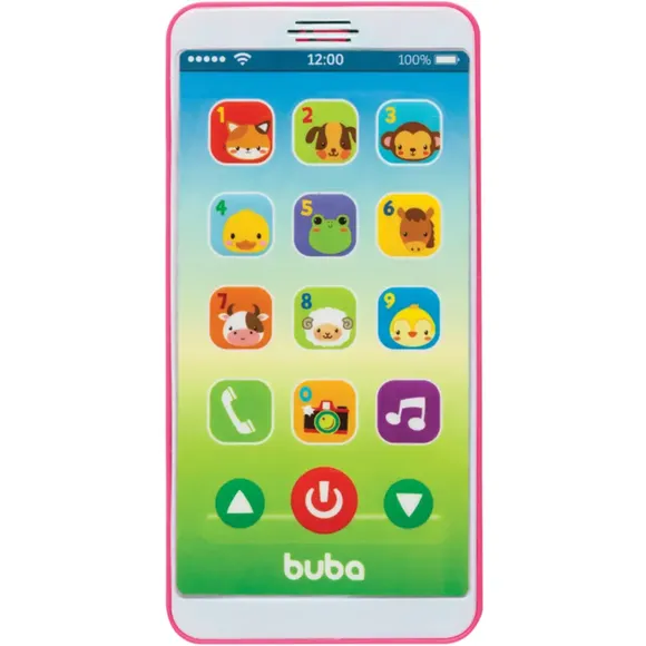 Brinquedo Baby Phone Rosa Buba