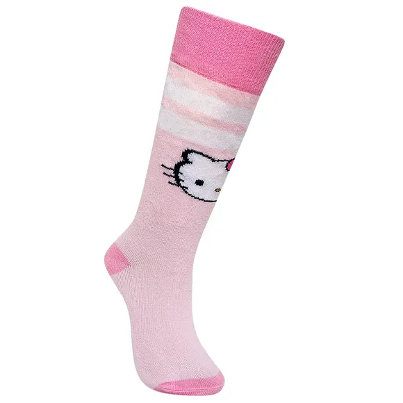 Meia 3/4 Hello Kitty Tecido Plano Tip Top