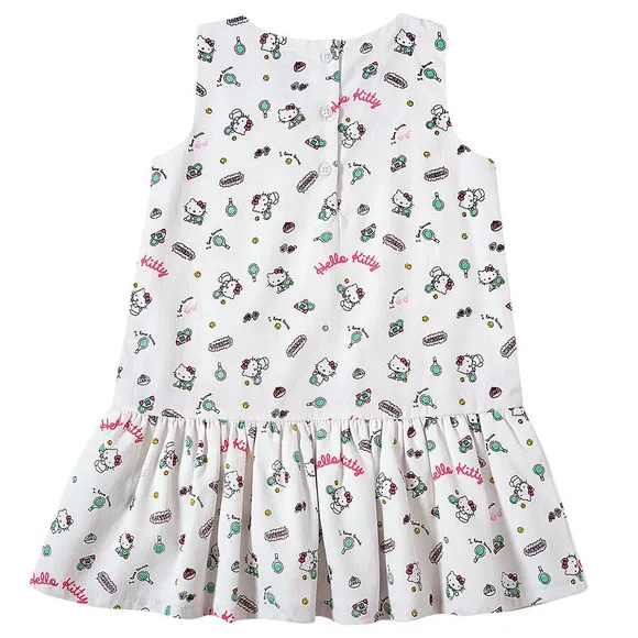 Vestido Sem Manga Toddler Hello Kitty Piquet Tip Top