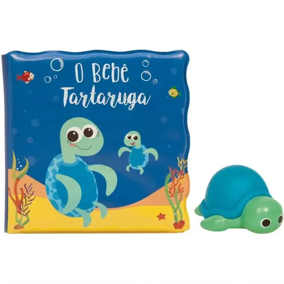 Kit Livrinho De Banho E Tartaruguinha Buba
