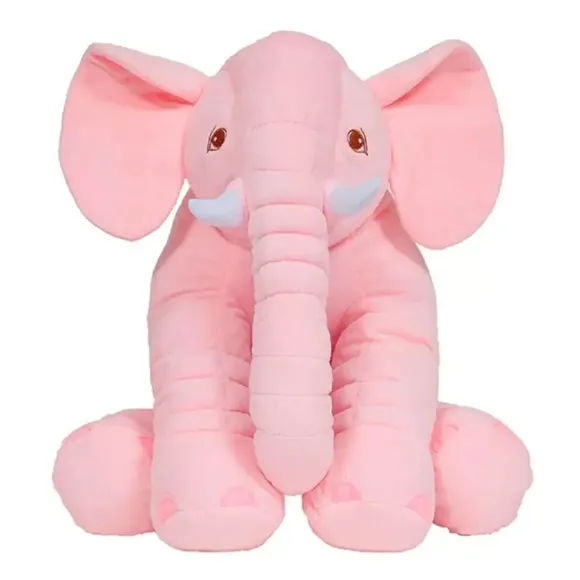 Almofada Elefante Gigante Rosa 60 Cm Buba