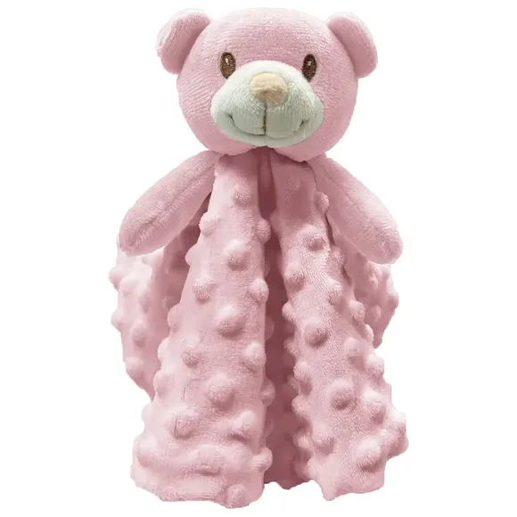Naninha Urso Rosa Laço Bebê