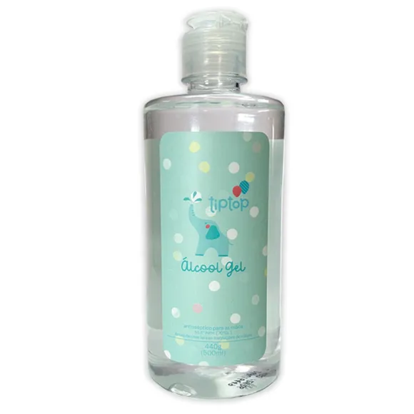 Álcool Em Gel Antisséptico Para As Mãos 500 Ml Ip Top