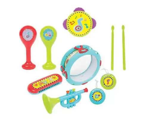 Brinquedo Minha Primeira Bateria  5 Pcs Buba