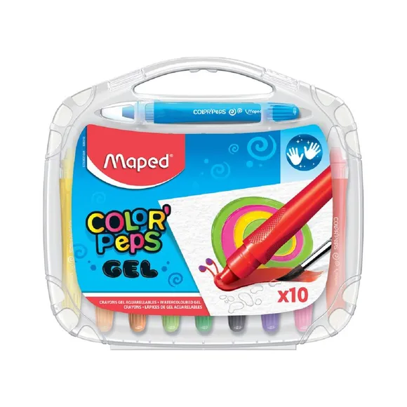 Kit 10 Peças Maleta Aquarela Giz Gel Colorpeps Maped