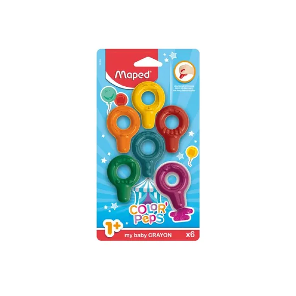 Giz Baby 6 Peças Colorpeps Maped