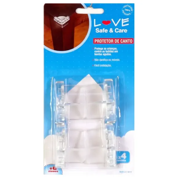 Kit 4 Protetores De Quina Angulares Love
