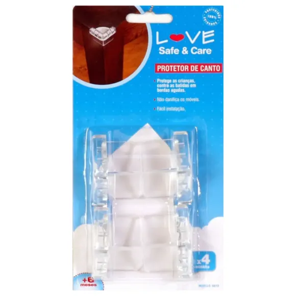 Kit 4 Protetores De Quina Angulares Love