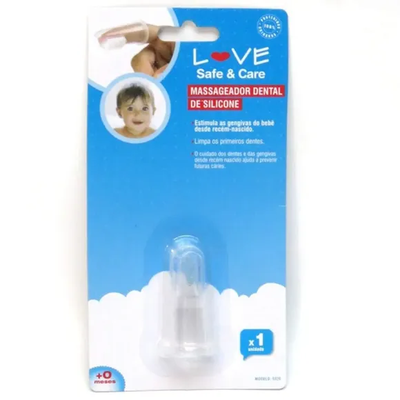 Massageador De Gengiva Transparente Love