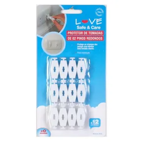 Kit 12 Protetores De Tomada Love