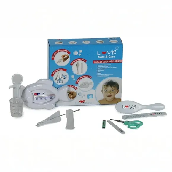 Kit Cuidados Do Bebê 8 Peças Neutro Love