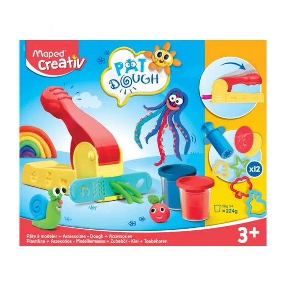 Massa De Modelar Pat Dougth 16 Peças Creativ Maped