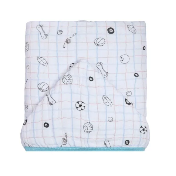 Toalha De Banho Com Capuz Forrado Soft Premium Estampado 105x85 Cm Esportes Xadrez Papi