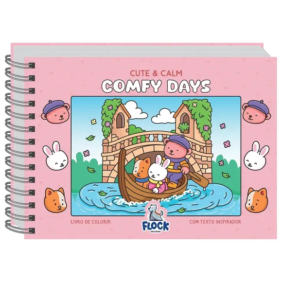 Livro De Colorir Cute E Calm Comfy Days Flock Editora