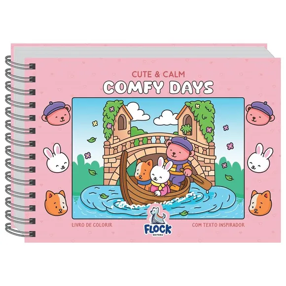 Livro De Colorir Cute E Calm Comfy Days Flock Editora