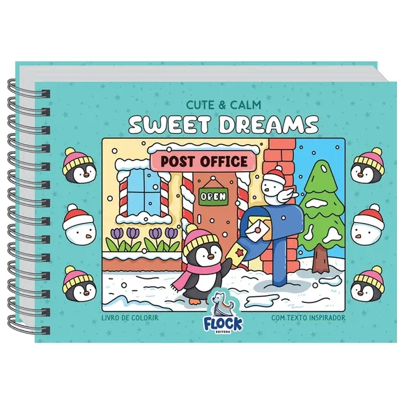 Livro De Colorir Cute E Calm Sweet Dreams Flock Editora