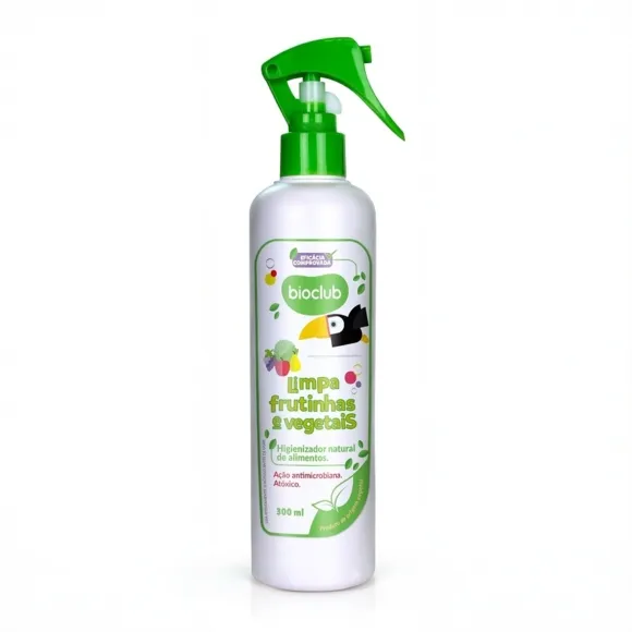 Higienizador Vegano Limpa Frutinhas E Vegetais 300 Ml Bioclub