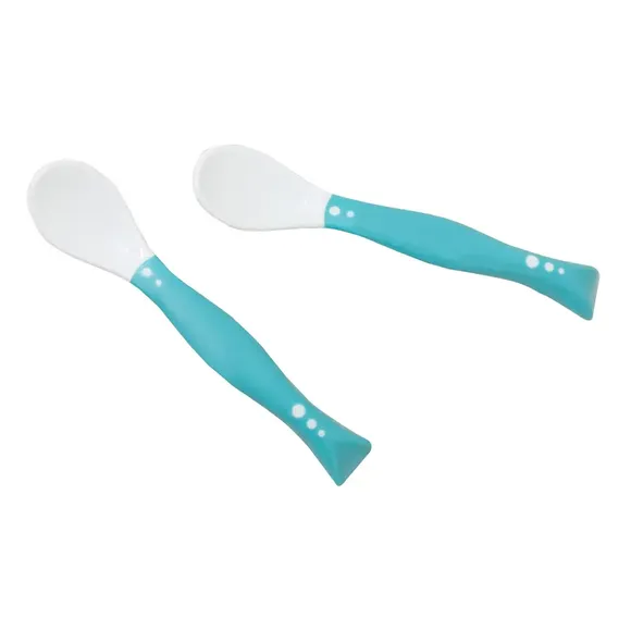 Kit 2 Colheres Ergonômicas Azul Clingo