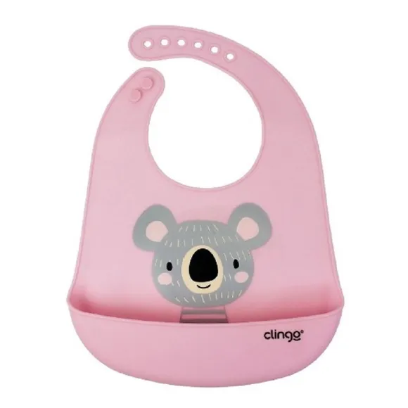 Babador De Silicone Com Pega Migalha Coala Clingo