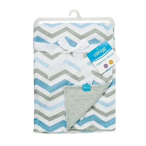 Cobertor Infantil Onda Azul Clingo