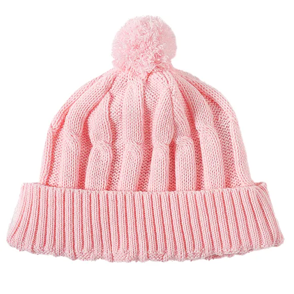Gorro Trançado Com Pompom Kids