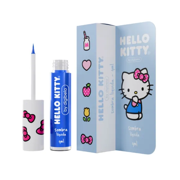 Sombra Liquida Azul Hello Kitty