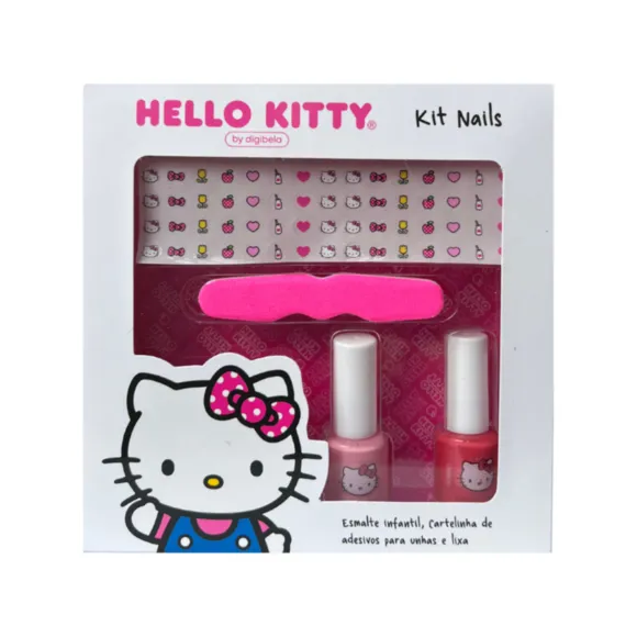 Kit Esmalteria Nails Marshmallow Hello Kitty