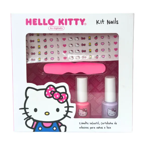 Kit Esmalteria Nails Tortinha De Maça Hello Kitty