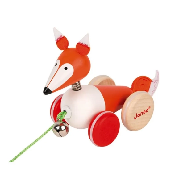 Carrinho De Puxar Raposa Janod