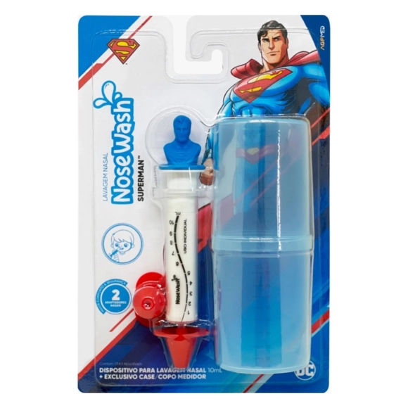 Seringa De Lavagem Nasal Heróis Super Man Nosewash