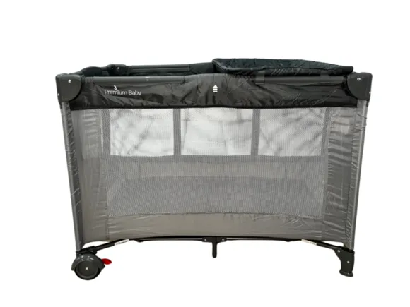 Berco Portatil Infinity Gray E Cinza Premium Baby
