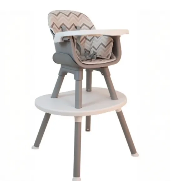 Cadeira De Refeicao Sidney 8 Em 1 Cinza Gray Zigzag Premium Baby
