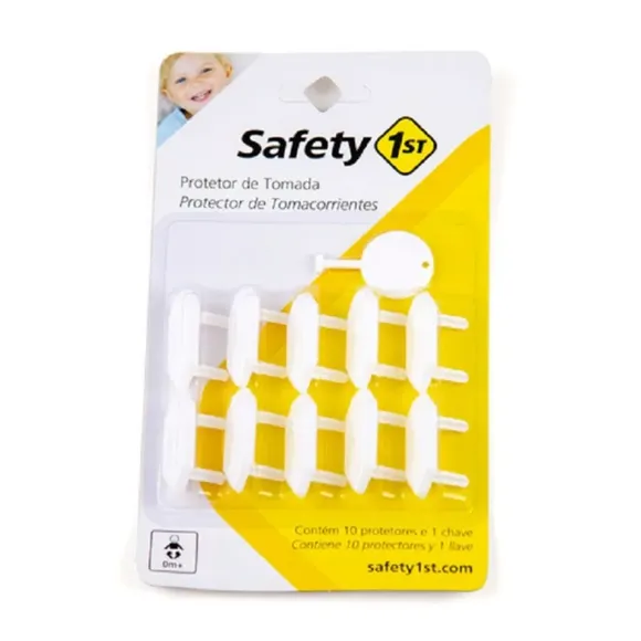Kit 10 Protetores De Tomada Safety