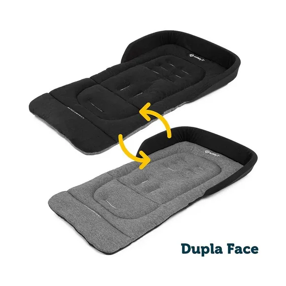 Almofada Para Carrinho Safe Comfort Black E Dark Melange Safety