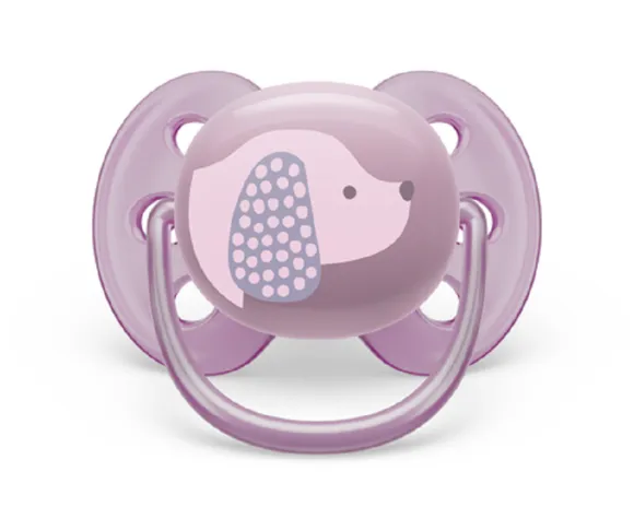 Chupeta Ultra Air Decorada 6 A 18 Meses Rosa Avent