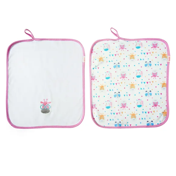 Kit 2 Babinhas Bebê Com Detalhes Em Cor Rosa Zoo Tip Top