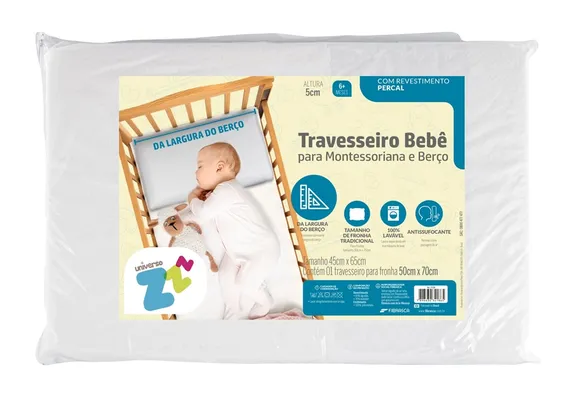 Travesseiro Anti Sufocante Montessoriano Fibrasca