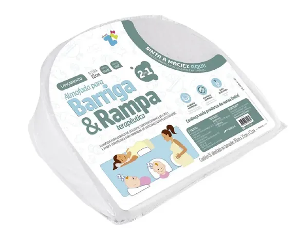 Almofada Anti Refluxo Com Apoio Para Barriga Fibrasca
