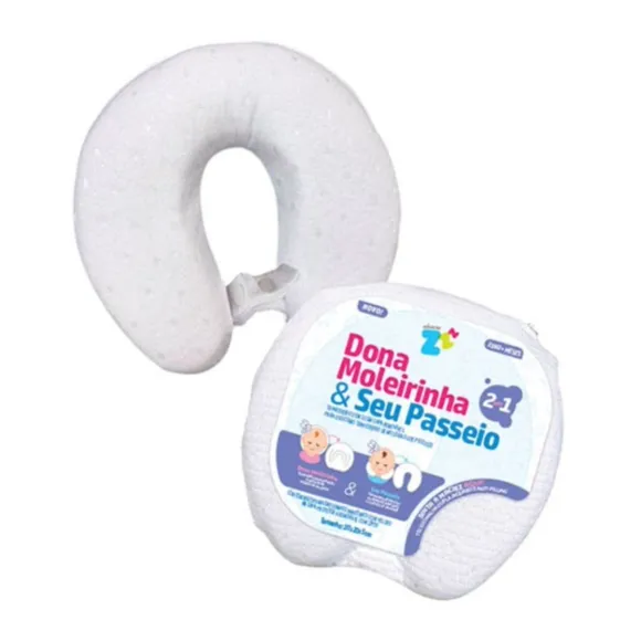 Travesseiro Dona Molerinha Branco 20x20 Fibrasca